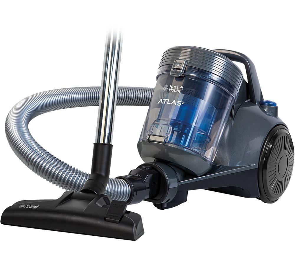 RUSSELL HOBBS Atlas RHCV3101 Cylinder Bagless Vacuum Cleaner - Spectrum Grey & Blue