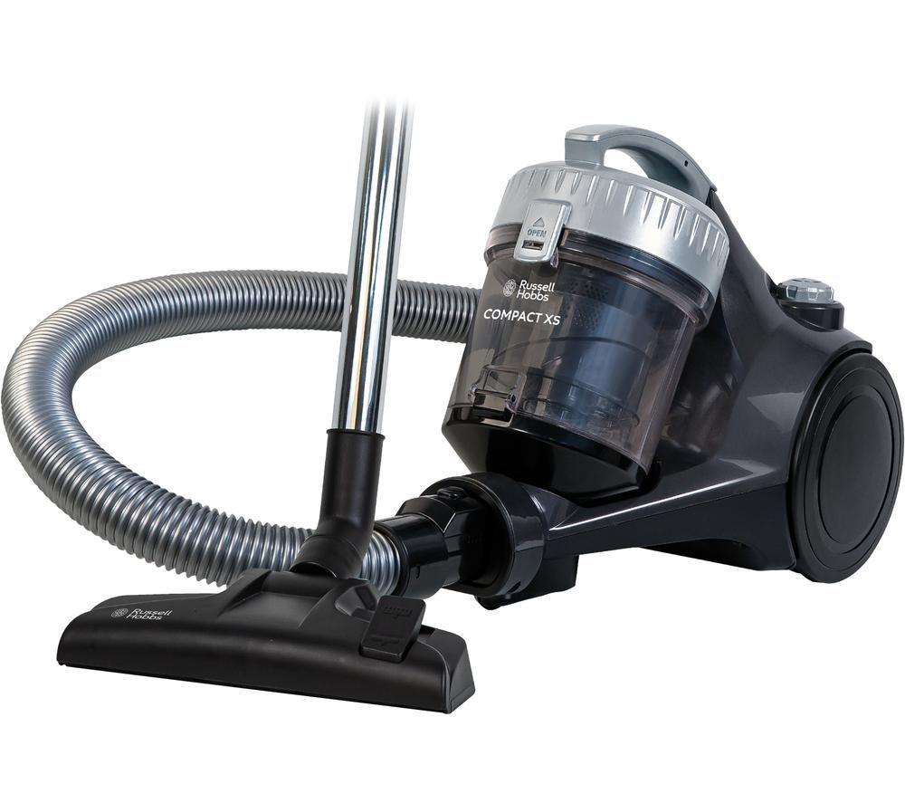 RUSSELL HOBBS Compact Cyclonic RHCV1611 Cylinder Bagless Vacuum Cleaner - Spectrum Grey & Silver