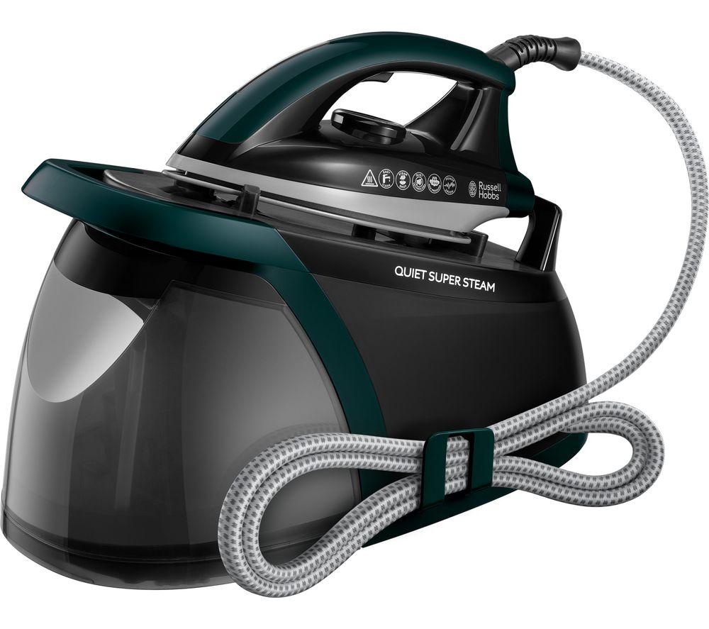 RUSSELL HOBBS Quiet Super 24450 Steam Generator Iron - Green & Black