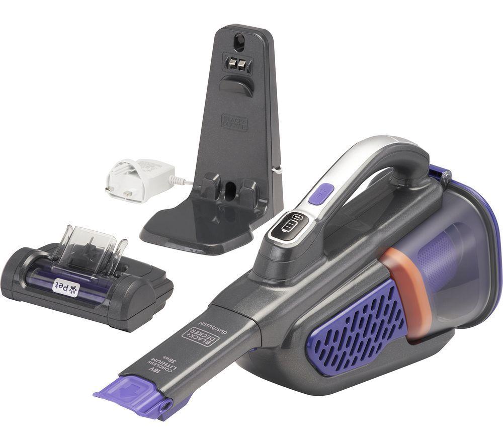 BLACK DECKER Dustbuster BHHV520BFP-GB Handheld Vacuum Cleaner - Purple & Grey