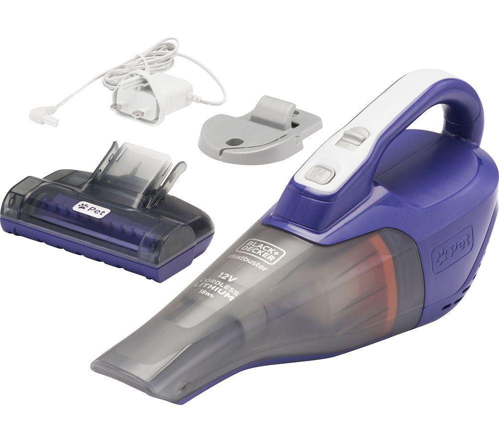BLACK DECKER Pet Dustbuster DVB315JP-GB Handheld Vacuum Cleaner - Purple & Grey