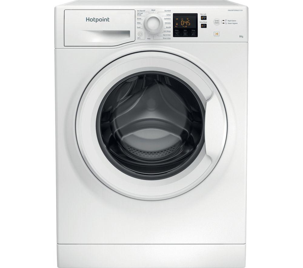 HOTPOINT Coreu0026tradeNSWR 843C WK UK 8 kg 1400 Spin Washing Machine - White