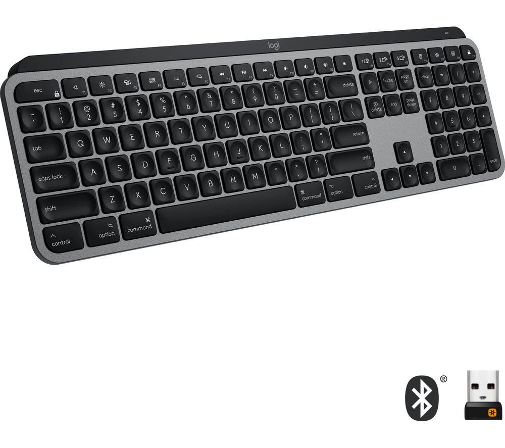 LOGITECH MX Keys for Mac Wireless Keyboard  Black