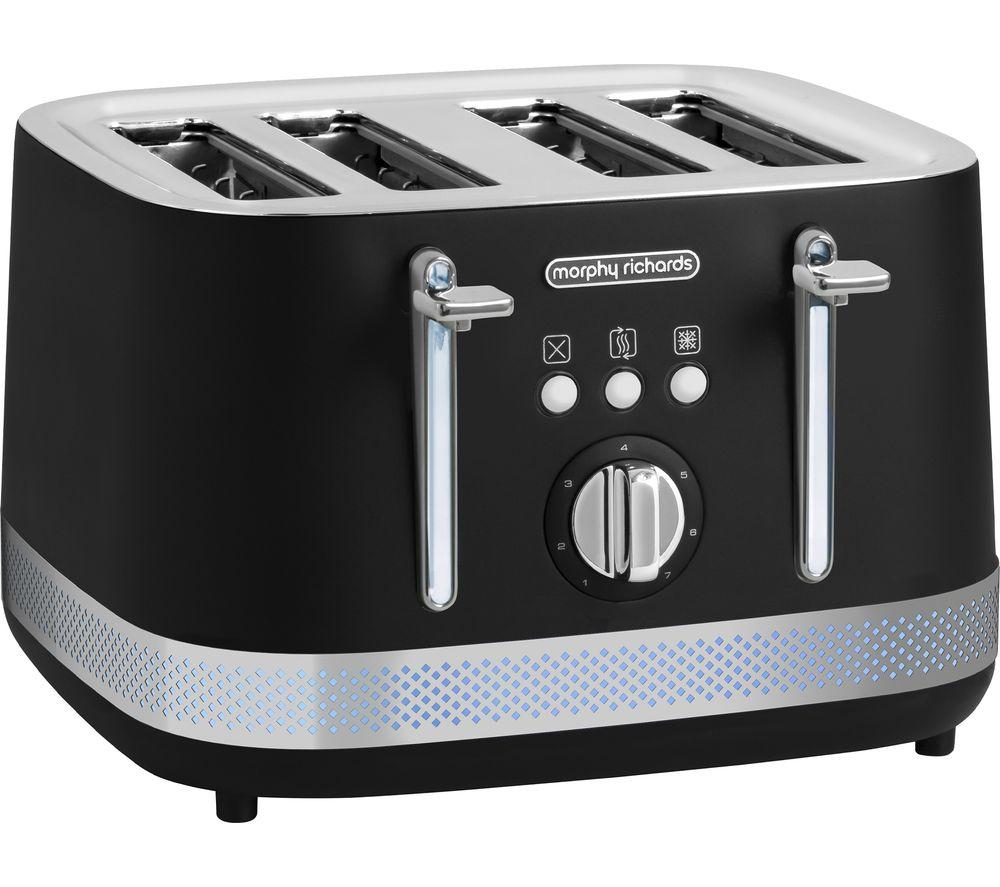 MORPHY RICHARDS Illumination 248020 4-Slice Toaster - Black