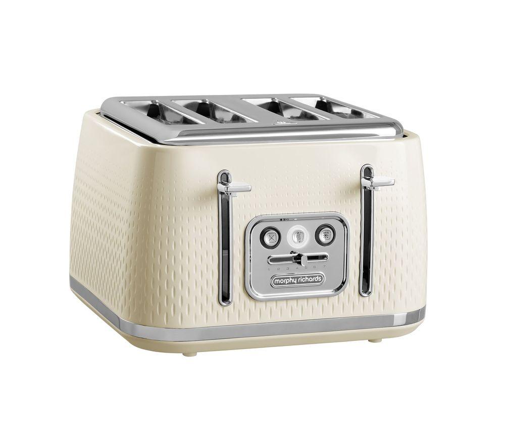 MORPHY RICHARDS Verve 243011 4-Slice Toaster - Cream