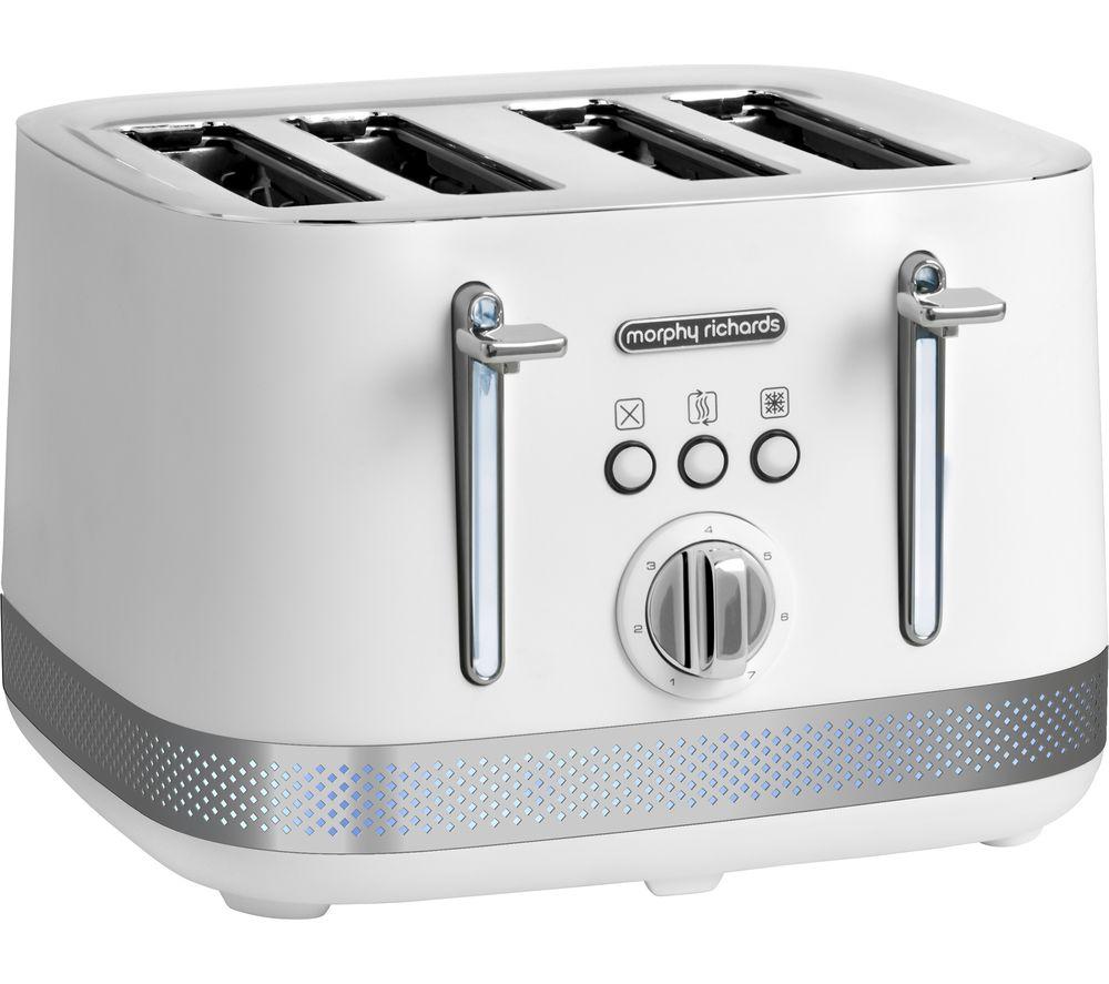 MORPHY RICHARDS Illumination 248021 4-Slice Toaster White