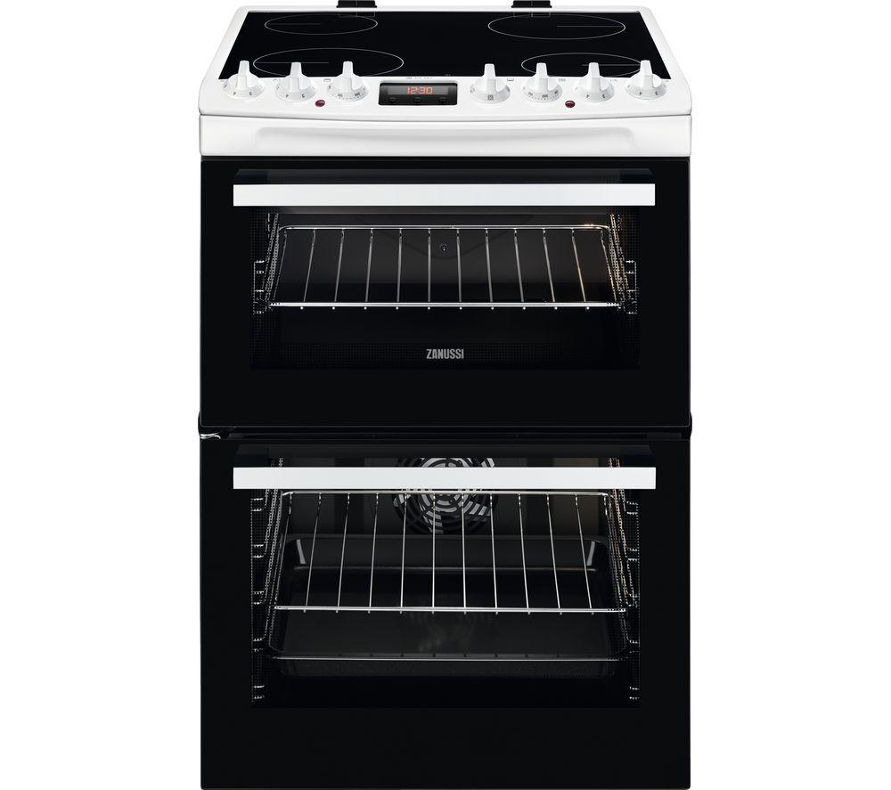 ZANUSSI AirFry ZCV69360WA 60 cm Electric Ceramic Cooker - White