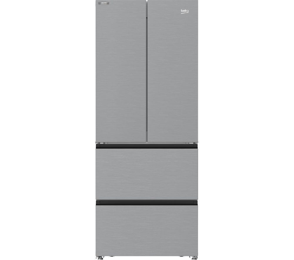 BEKO HarvestFresh GNE490IR3VPS Fridge Freezer - Stainless Steel Effect