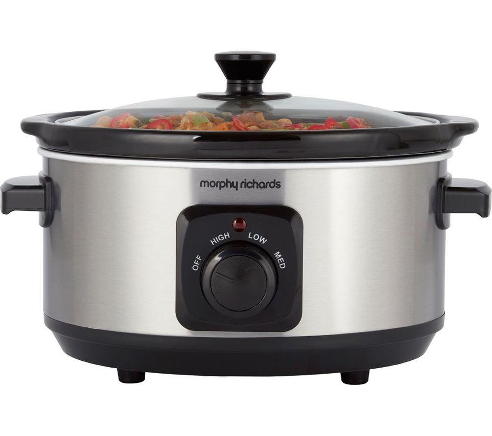 MORPHY RICHARDS 460017 Slow Cooker - Brushed Stainless Steel  Stainless Steel