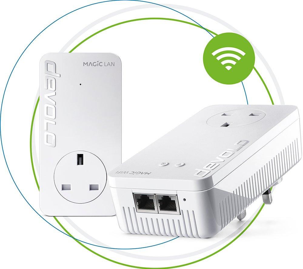 DEVOLO Magic 2 WiFi Next Powerline Starter Kit - Twin Pack  White
