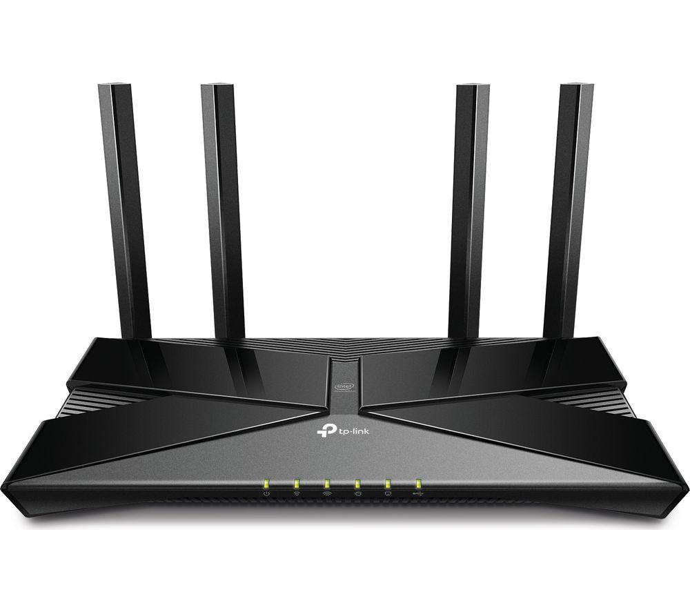 TP-LINK Archer AX50 WiFi Cable & Fibre Router - AX 3000  Dual-band  Black