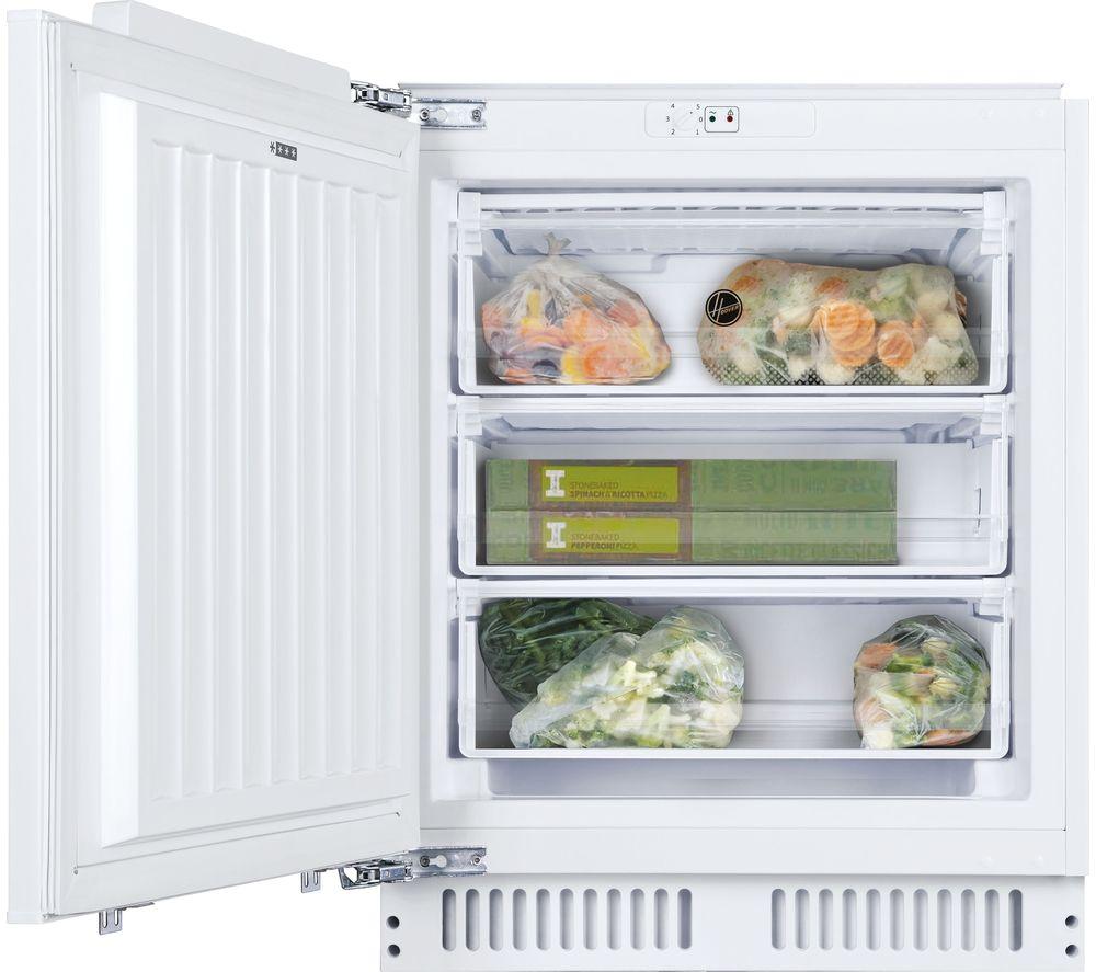 HOOVER HBFUP 130NK/N Integrated Undercounter Freezer - Fixed Hinge