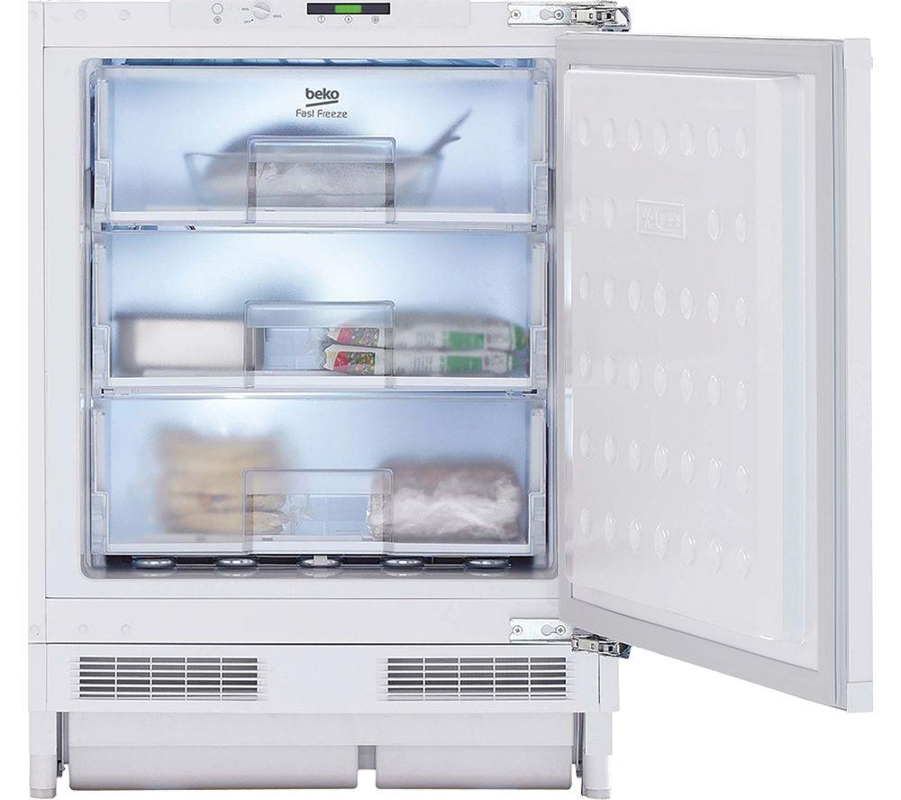 BEKO BSFF3682 Integrated Undercounter Freezer - Fixed Hinge