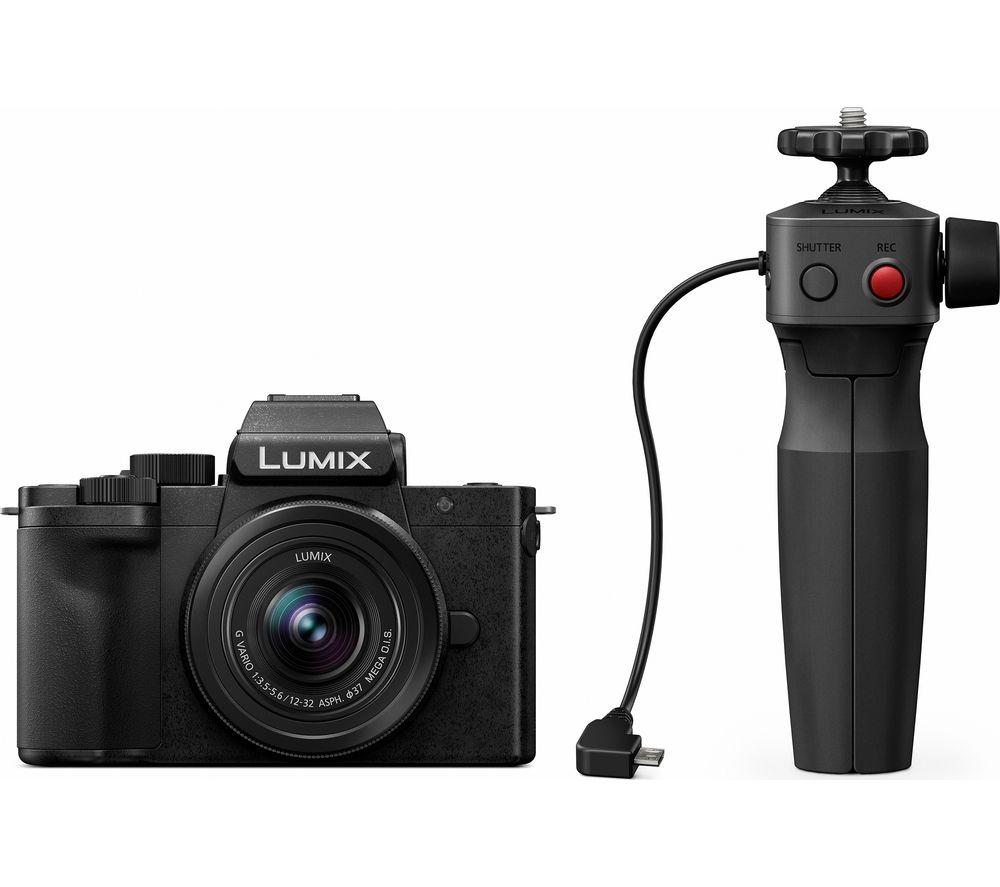 PANASONIC Lumix DC-G100 Mirrorless Camera with G Vario 12-32 mm f/3.5-5.6 Asph. Mega O.I.S. Lens & Tripod Grip