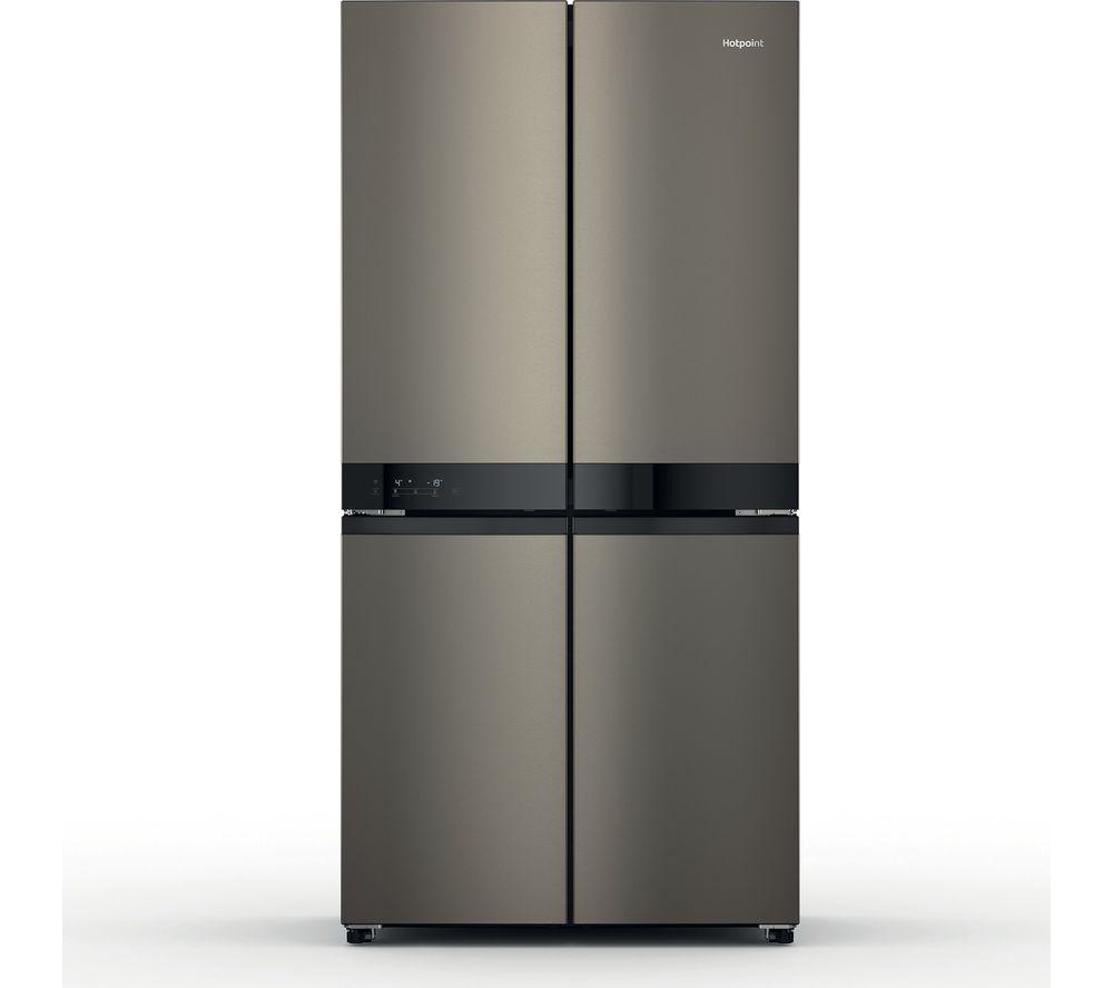 HOTPOINT HQ9 U1BL UK Fridge Freezer - Black & Inox