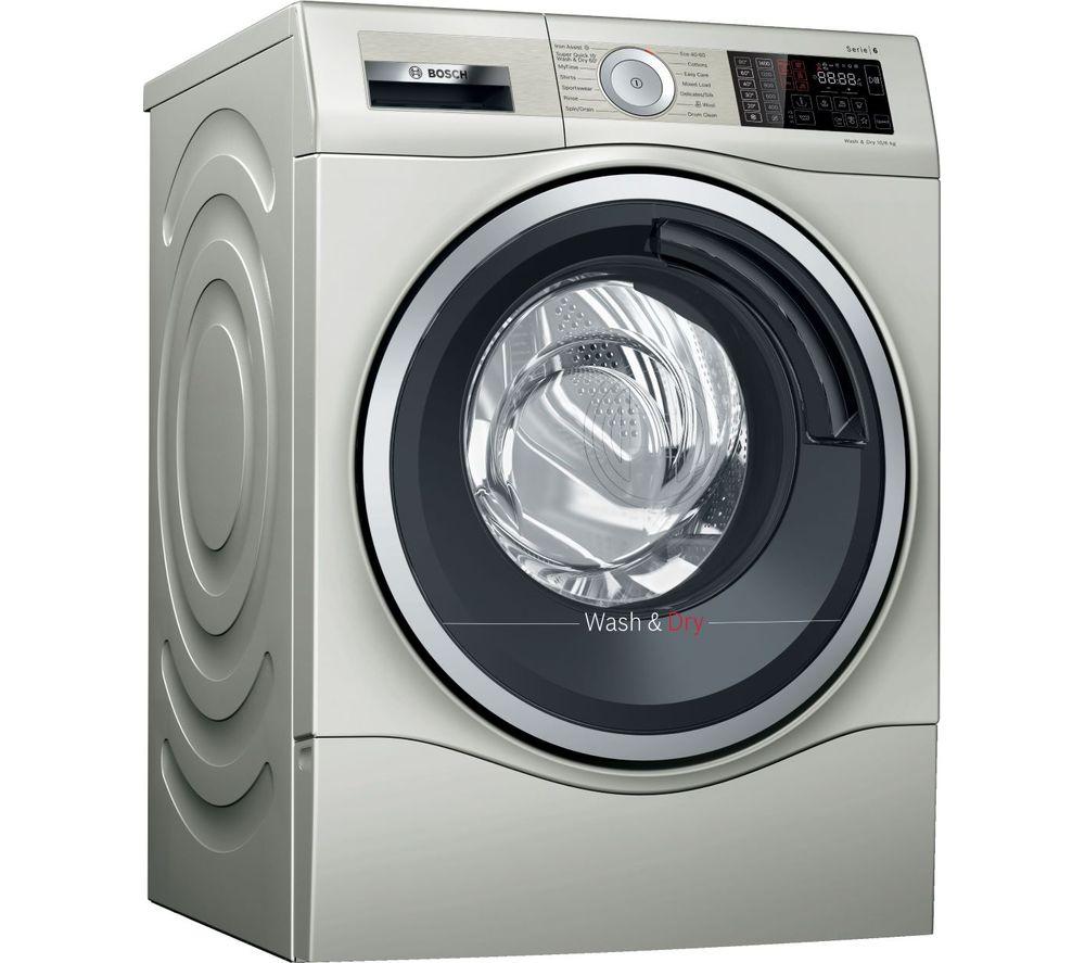 BOSCH Serie 6 WDU28569GB 10 kg Washer Dryer - Silver