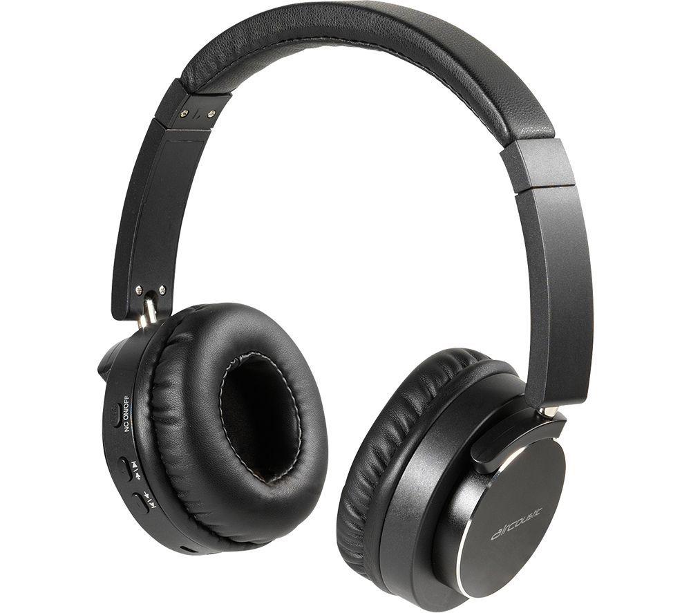VIVANCO Aircoustic Premium Wireless Bluetooth Noise-Cancelling Headphones - Black