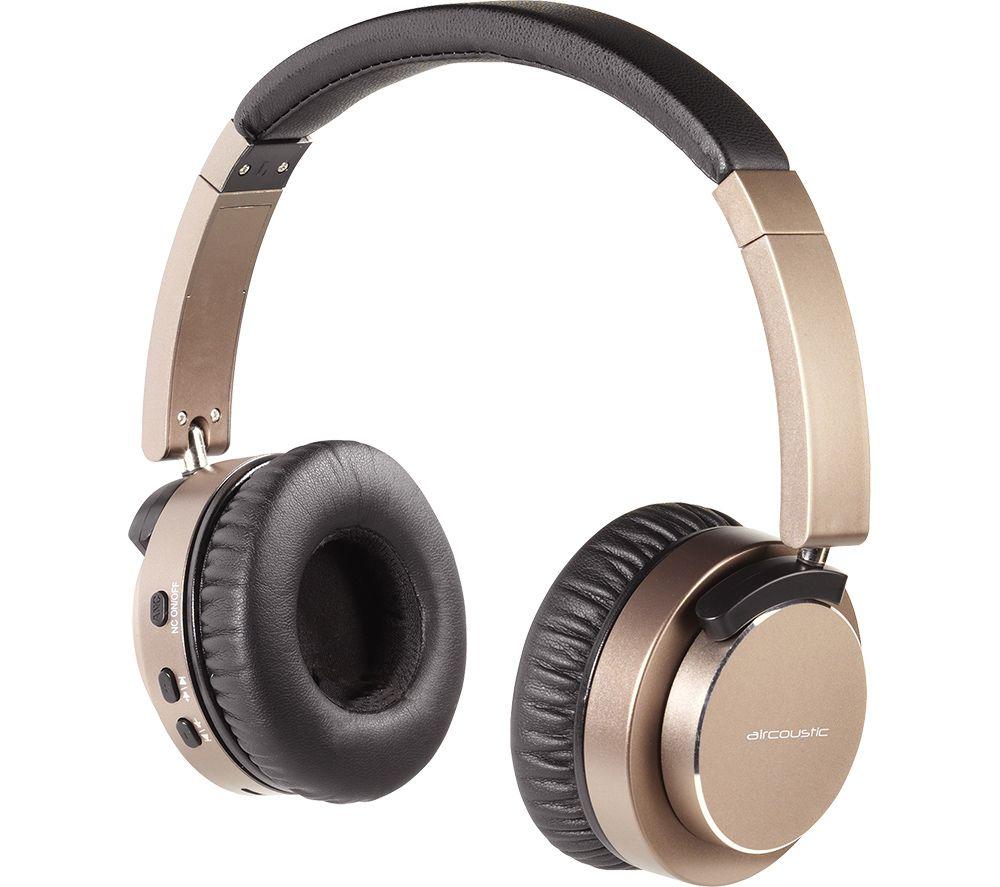 VIVANCO Aircoustic Premium Wireless Bluetooth Noise-Cancelling Headphones - Bronze