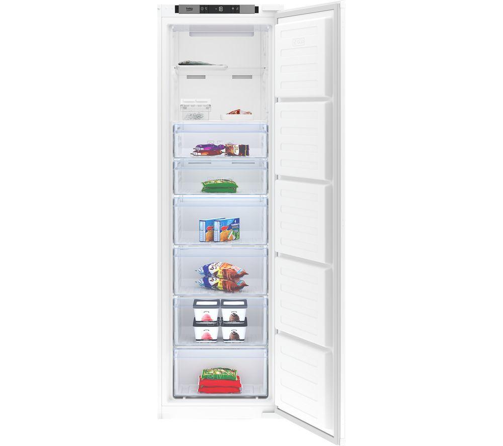 BEKO BFFD3577 Integrated Tall Freezer - White  Sliding Hinge
