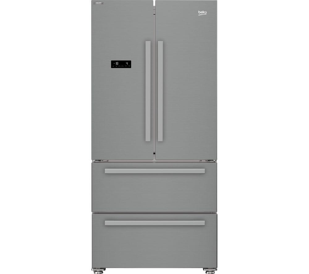 BEKO GNE360520PX American-Style Fridge Freezer - Brushed Steel