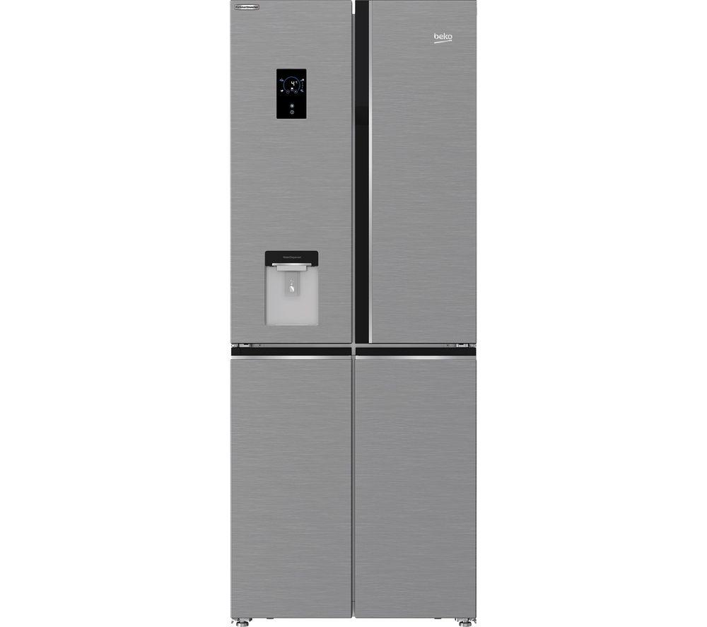BEKO HarvestFresh GNE480EC3DVX Fridge Freezer - Stainless Steel
