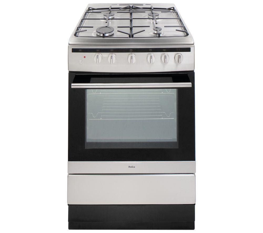 AMICA 608GG5MSXX 60 cm Gas Cooker - Stainless Steel