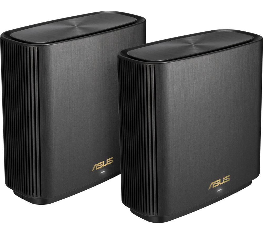 ASUS ZenWiFi XT8 Whole Home WiFi System - Twin Pack  Black