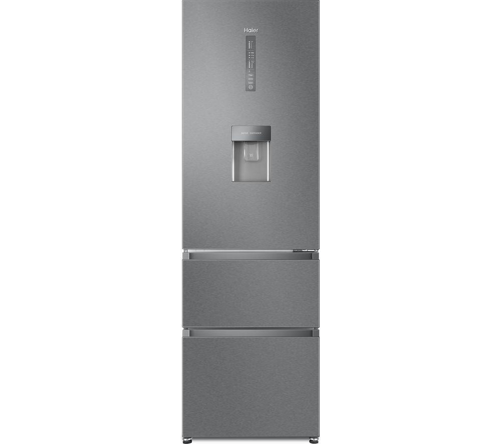 HAIER HTR5619FWMI 70/30 Fridge Freezer - Stainless Steel