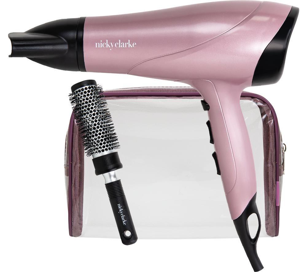 NICKY CLARKE NGP201 Hair Dryer Set - Pink