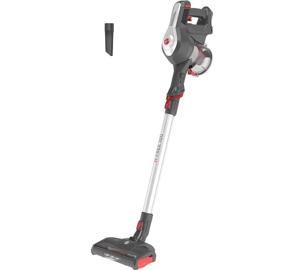 HOOVER H-FREE 100 Home HF122GH Cordless Vacuum Cleaner - Grey  Silver & Red