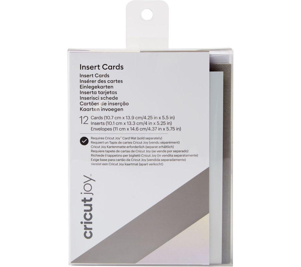 CRICUT Joy Insert Cards - Silver Holographic & Grey
