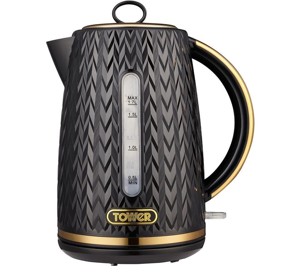 TOWER Empire Collection T10052BLK Jug Kettle - Black