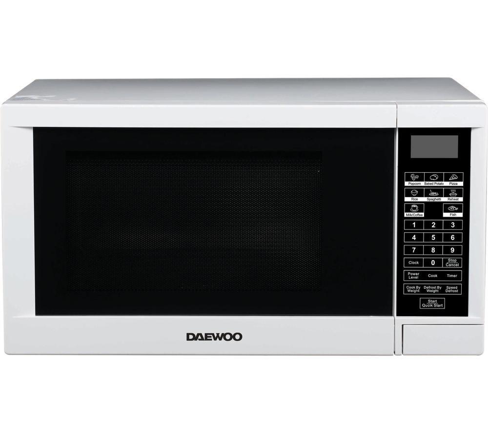 DAEWOO SDA2092GE Solo Microwave - Black & White