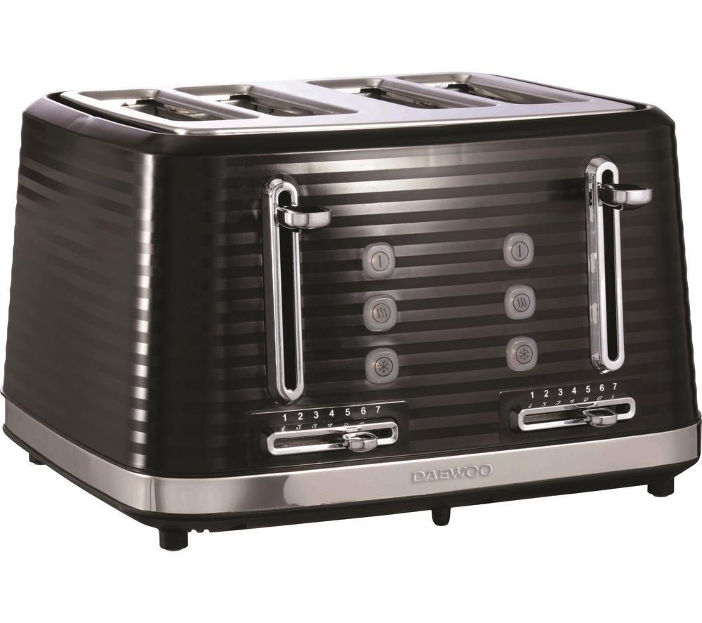DAEWOO Hive SDA1969 4-Slice Toaster - Black