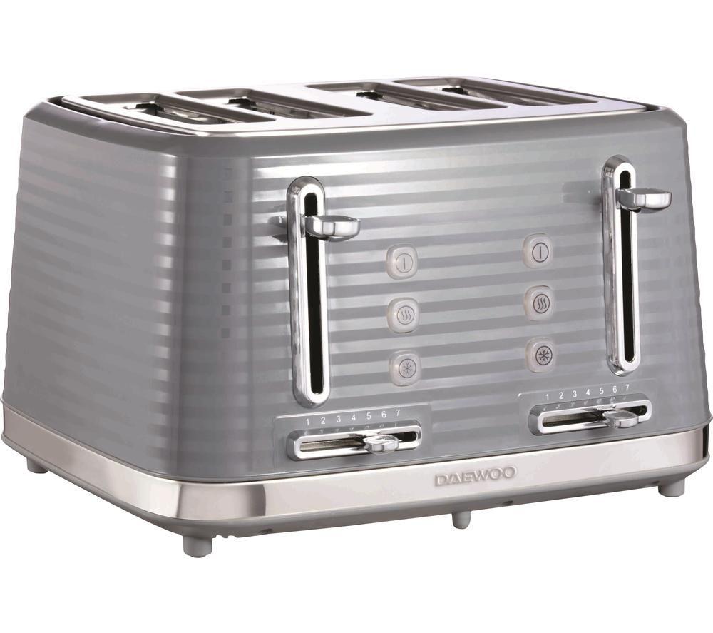 DAEWOO Hive SDA1975 4-Slice Toaster - Grey