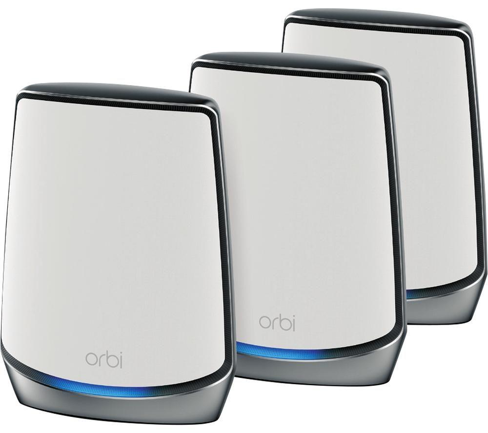 NETGEAR Orbi RBK853 Whole Home WiFi System - Triple Pack  White