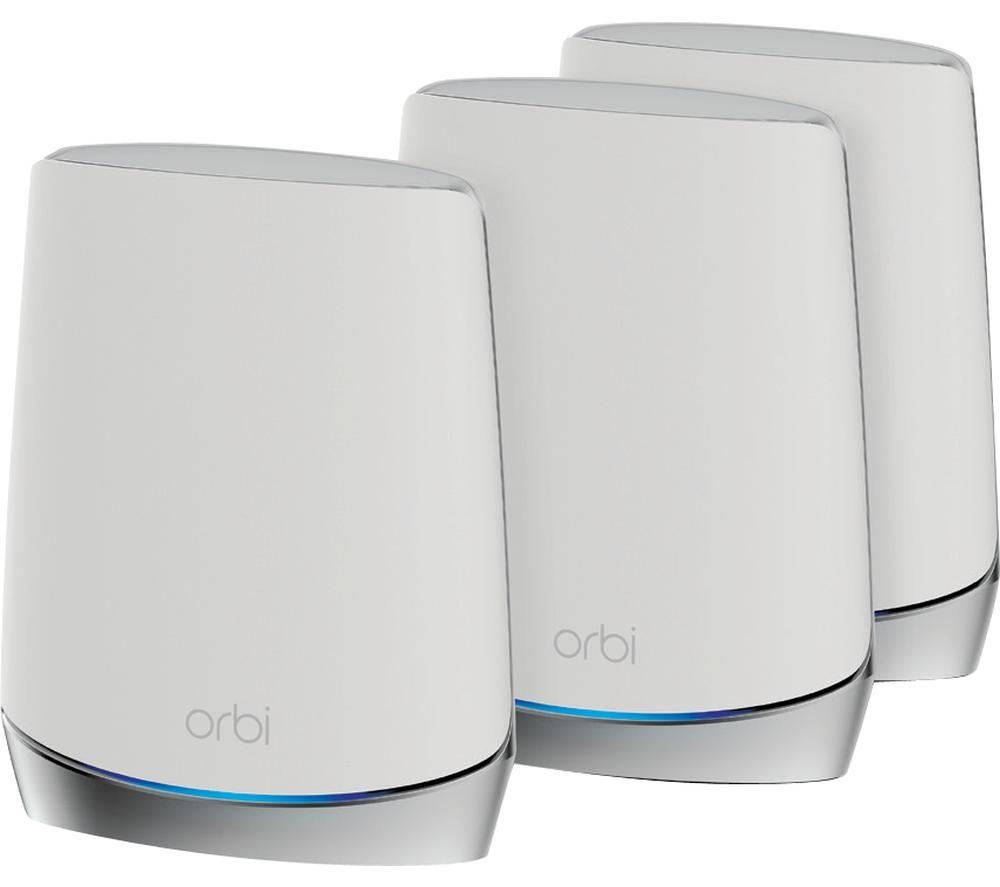 NETGEAR Orbi RBK753 Whole Home WiFi System - Triple Pack  White
