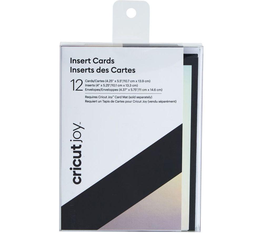 CRICUT Joy Insert Cards - Silver Holographic & Black