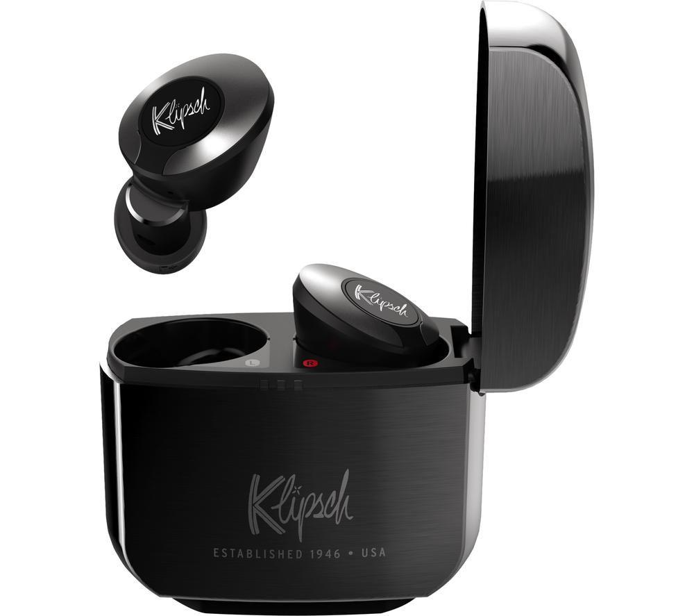 KLIPSCH T5 II Wireless Bluetooth Noise-Cancelling Earphones - Gun Metal