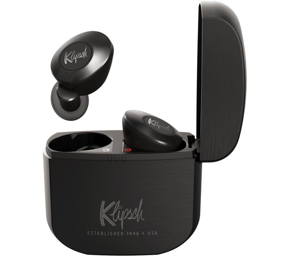 KLIPSCH T5 II Wireless Bluetooth Earphones - Black & Grey