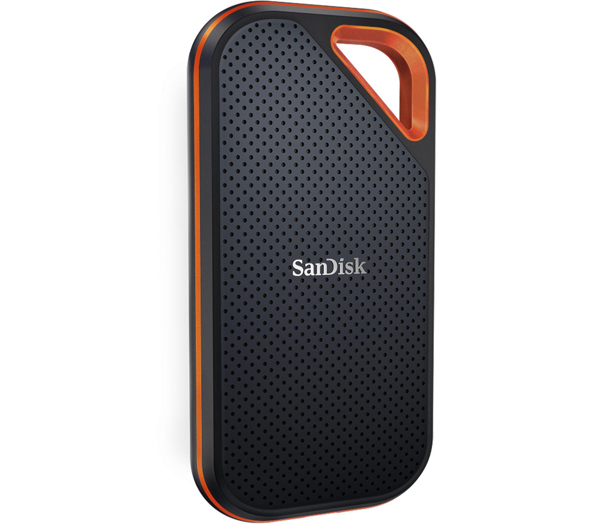 SANDISK Extreme PRO Portable External SSD - 2 TB  Black  Black