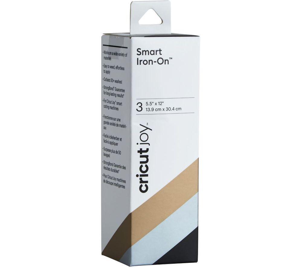 CRICUT Joy Smart Iron-On Material - Black  Gold & Silver