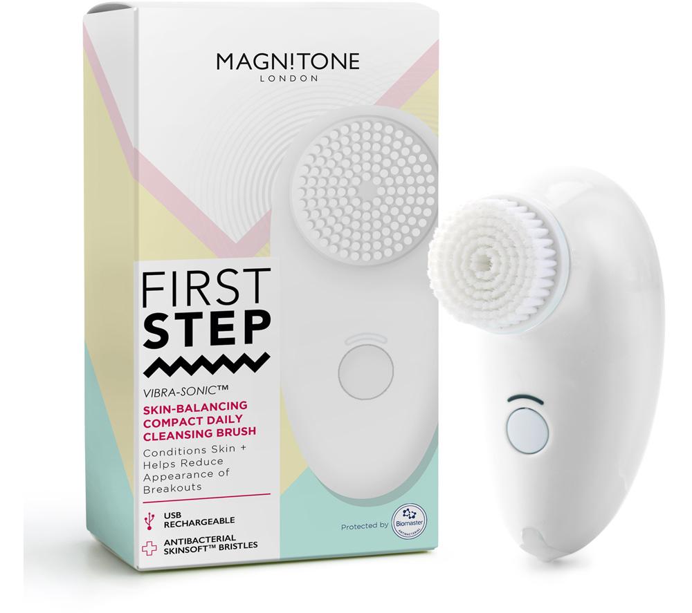 MAGNITONE First Step MF01W Facial Cleansing Brush - White