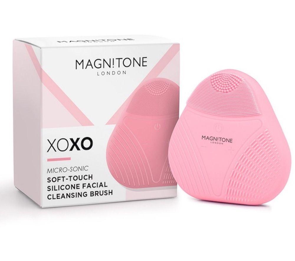 MAGNITONE XOXO Micro-Sonic SoftTouch Facial Cleansing Brush - Pink