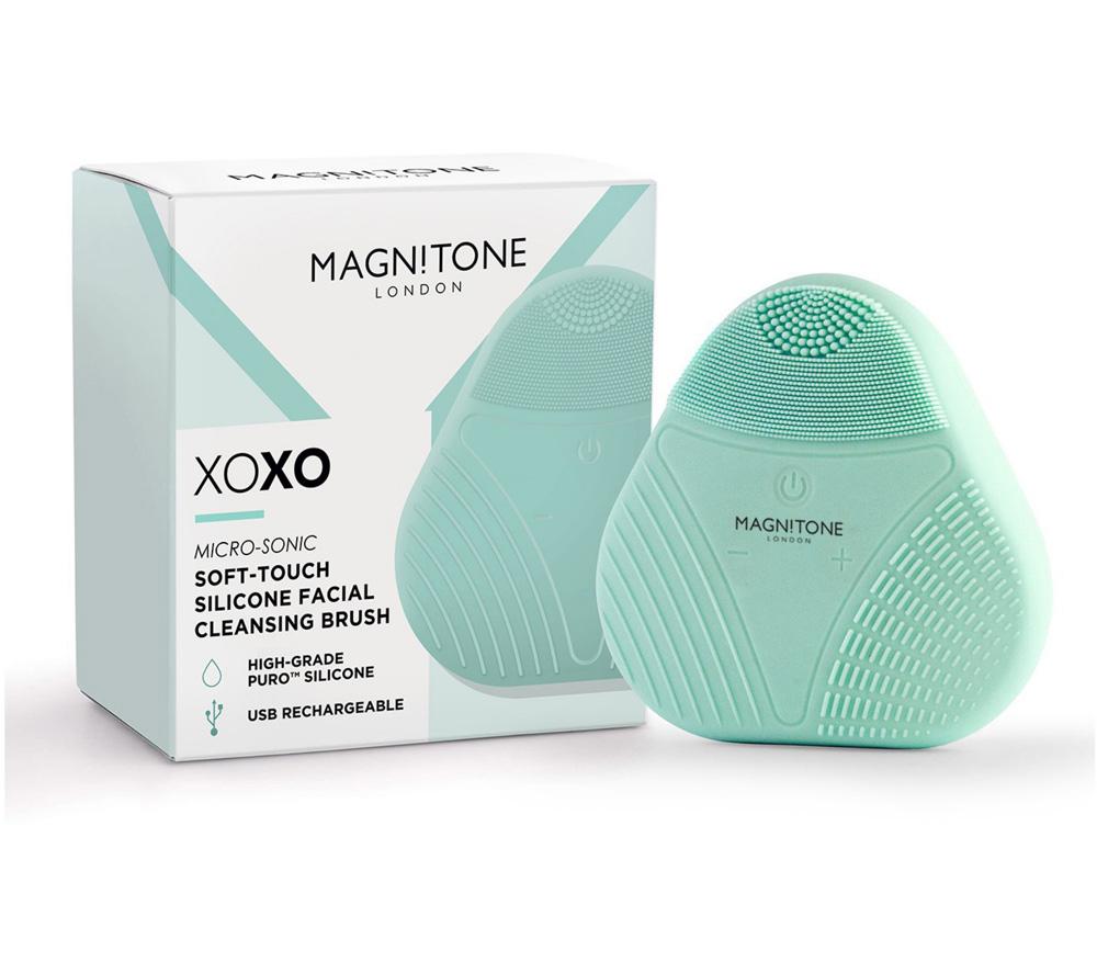MAGNITONE XOXO Micro-Sonic SoftTouch Facial Cleansing Brush - Green