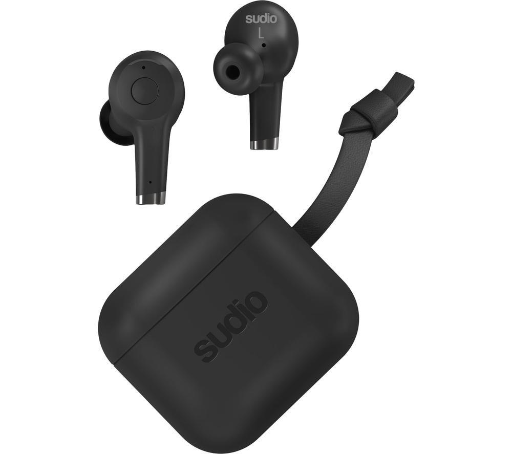 SUDIO ETT Wireless Bluetooth Noise-Cancelling Earphones - Black