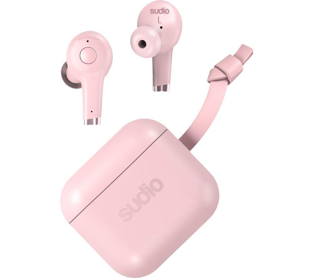 SUDIO ETT Wireless Bluetooth Noise-Cancelling Earphones - Pink