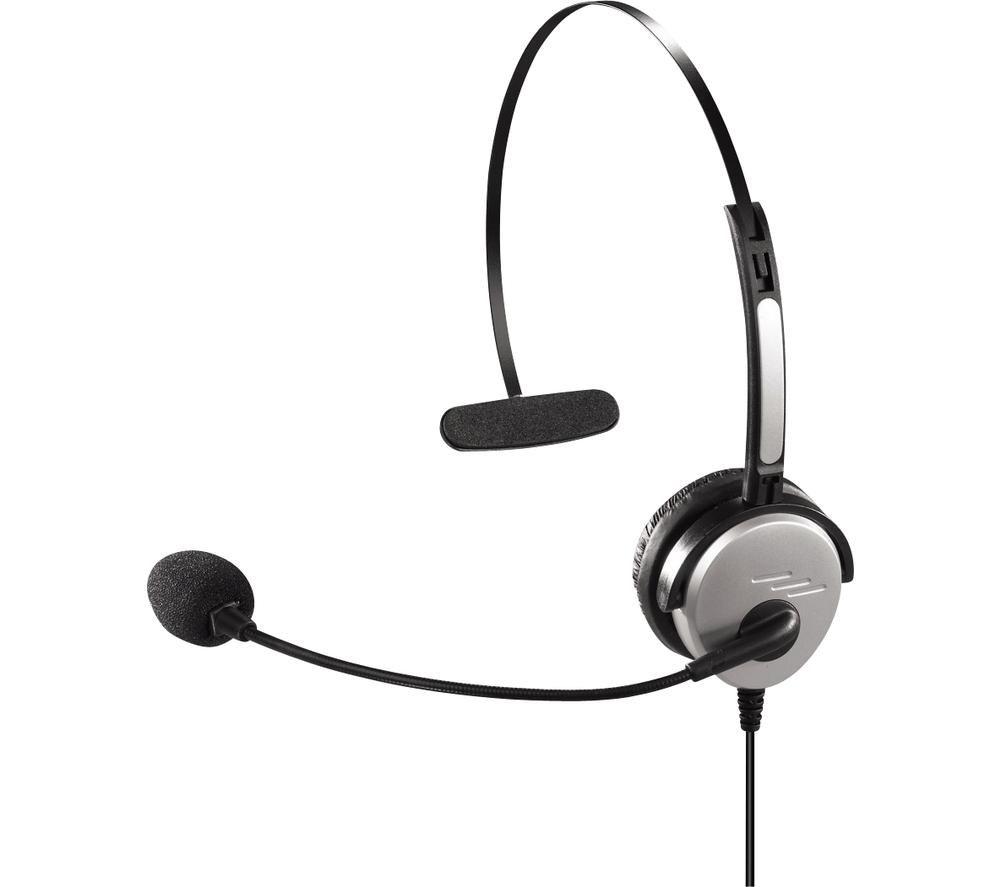 HAMA 40625 Headset - Silver & Black  Black Silver/Grey