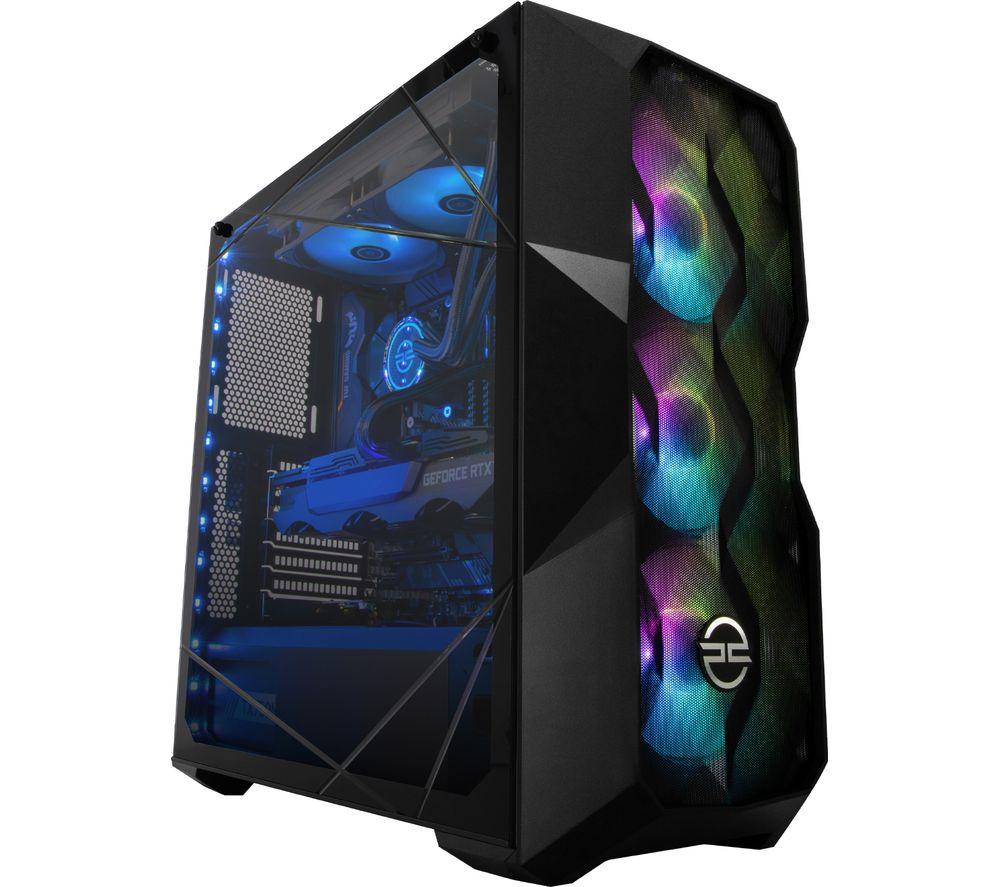 PCSPECIALIST Tornado R9X Gaming PC - AMD Ryzen 9  RTX 3090  2 TB HDD & 1 TB SSD  Black