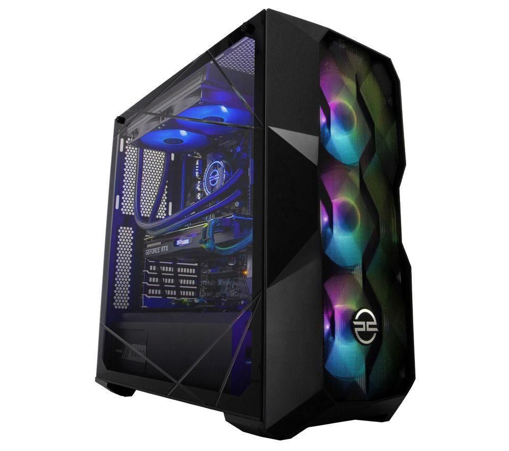 PCSPECIALIST Tornado R7S Gaming PC - AMD Ryzen 7  RTX 3070  2 TB HDD & 512 GB SSD  Black